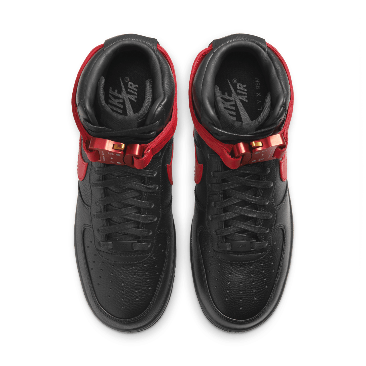 Date de sortie de la Air Force 1 x Alyx Black and University Red CQ4018 004 Nike SNKRS